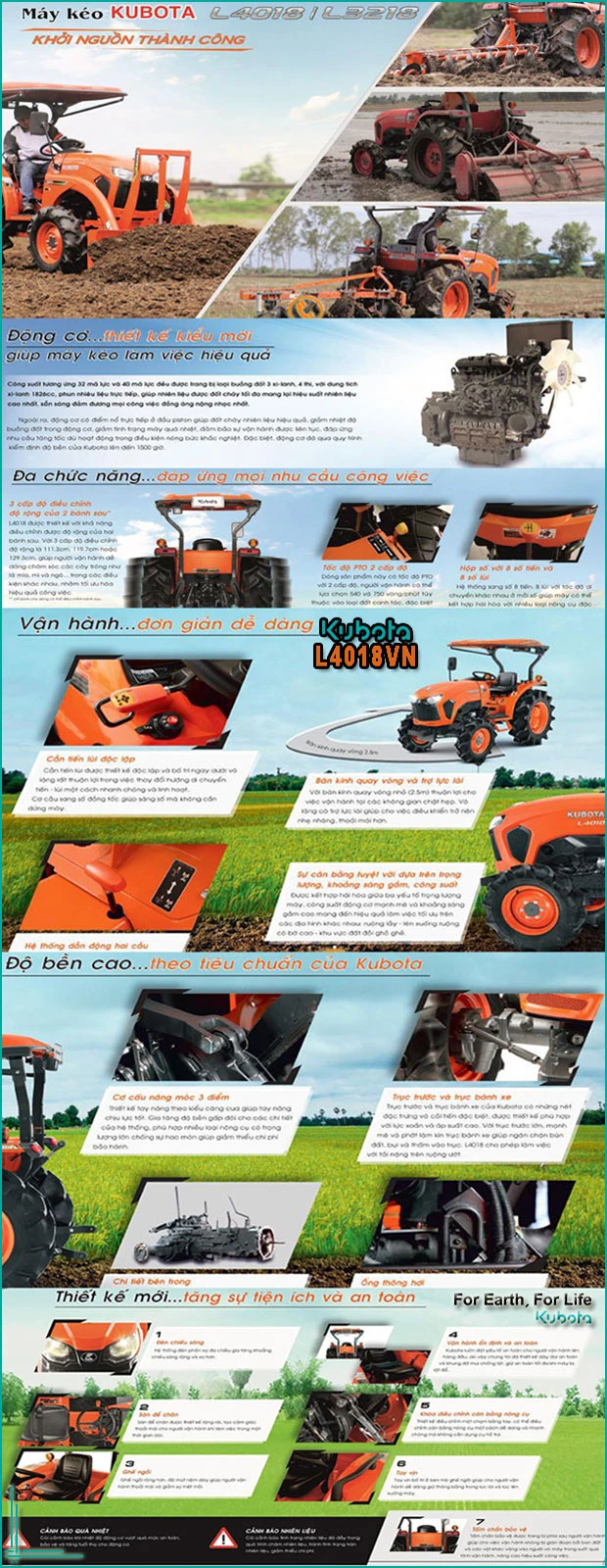 Đầu kéo máy cày Kubota L4018VN