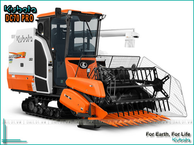 Máy gặt liên hợp Kubota DC70 Pro