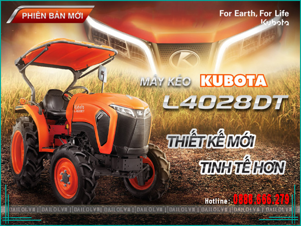 Đầu kéo máy cày Kubota L4028DT