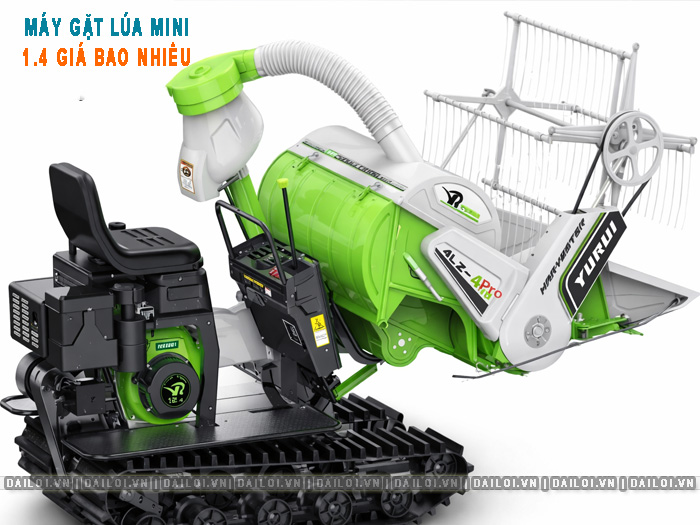 Máy gặt lúa mini 1.4 giá bao nhiêu? Cách chọn loại phù hợp