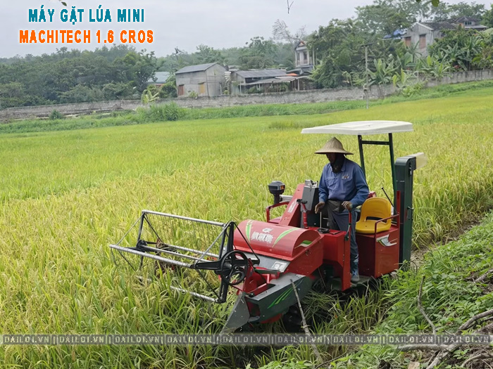 Máy gặt lúa mini 1.6 Cros giá bao nhiêu? Cấu hình mới nhất