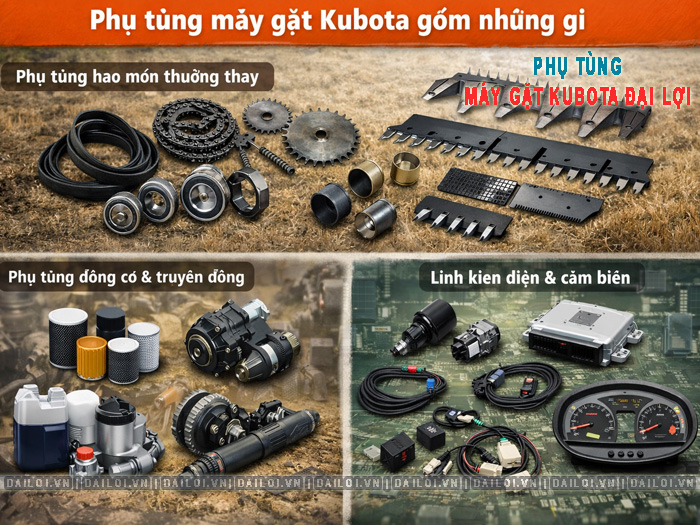 Phụ tùng máy gặt