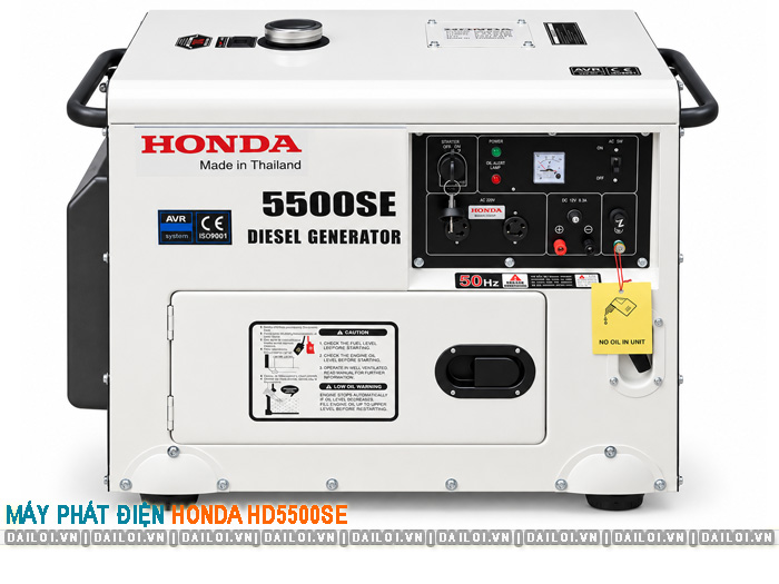 Máy phát điện Honda HD5500SE 3kW chạy dầu