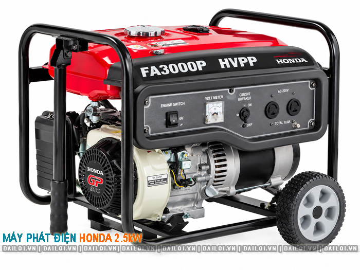 Các dòng máy phát điện Honda 2.5 kw và giá bán chi tiết