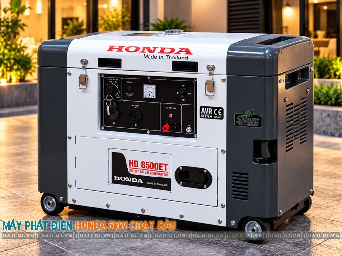 Top 4 máy phát điện Honda 5kW chạy dầu nên cân nhắc mua