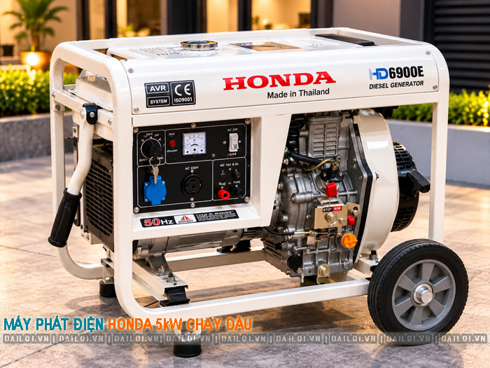 Top 4 máy phát điện Honda 5kW chạy dầu nên cân nhắc mua