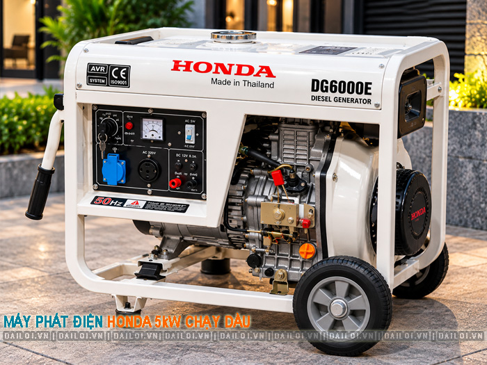 Top 4 máy phát điện Honda 5kW chạy dầu nên cân nhắc mua