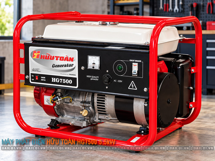 Máy phát điện Hữu Toàn HG7500 5.5kW