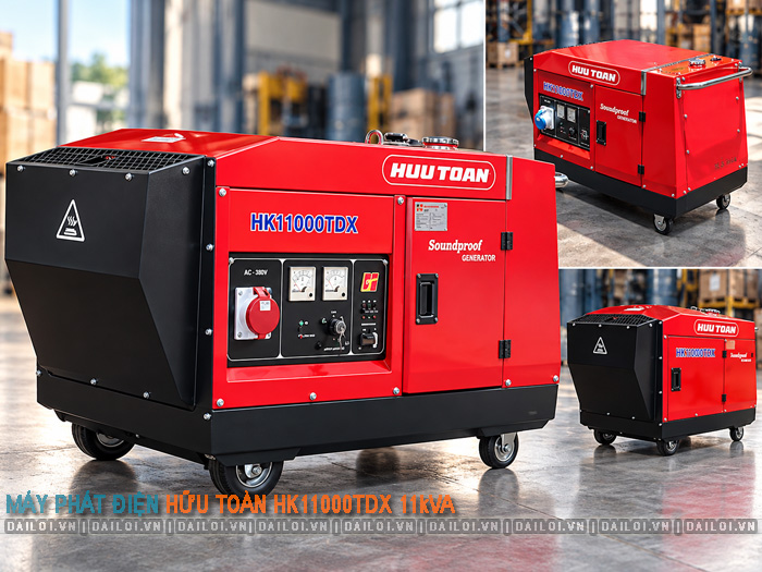 Máy phát điện Hữu Toàn HK11000TDX 11kVA