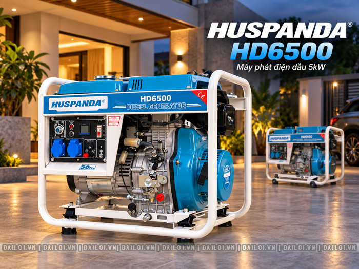 Máy phát điện Huspanda HD6500 5kW