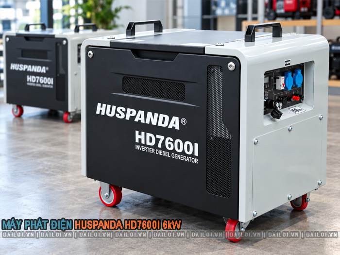 Máy phát điện Huspanda HD7600i 6kW chạy dầu