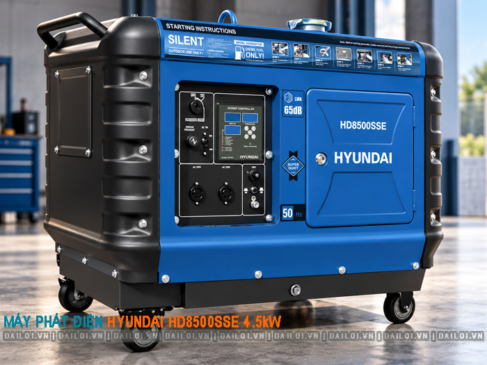 Máy phát điện Hyundai HD8500SSE 4.5kW chống ồn