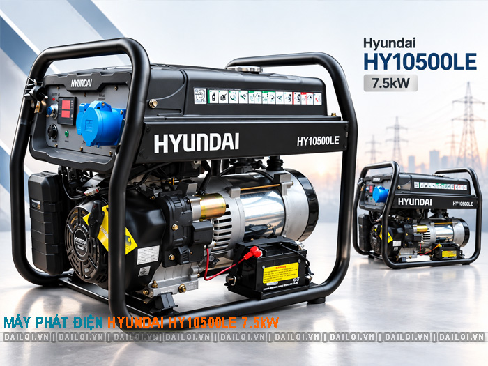 Máy phát điện Hyundai HY10500LE 7.5kW
