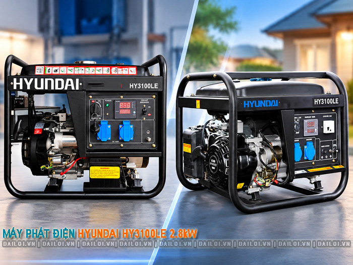 Máy phát điện Hyundai HY3100LE 2.8kW