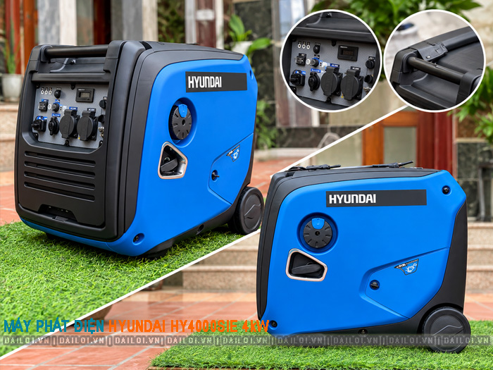 Máy phát điện Hyundai HY4000SIE 4kW chống ồn