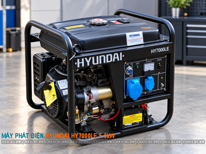 Máy phát điện Hyundai HY7000LE 5.5kW
