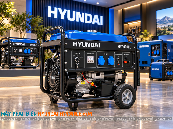 Máy phát điện Hyundai HY9000LE 6kW