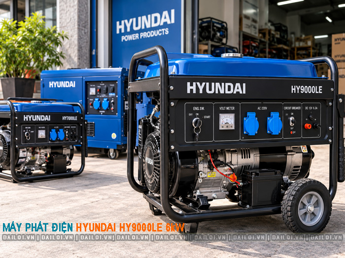 Máy phát điện Hyundai HY9000LE 6kW