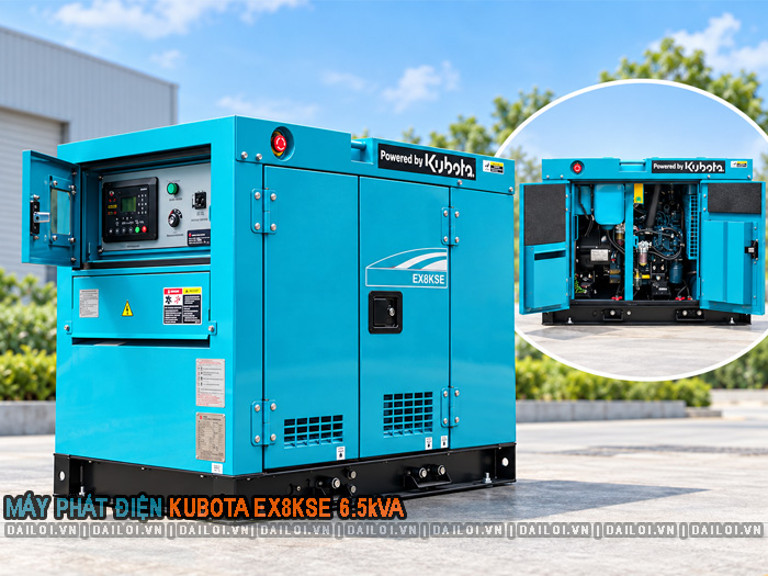 Máy phát điện Kubota EX8KSE 6.5kVA