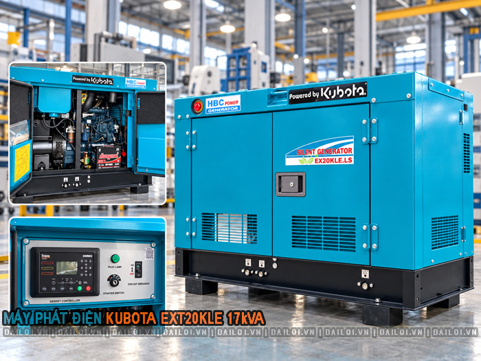 Máy phát điện Kubota EXT20KLE 17kVA
