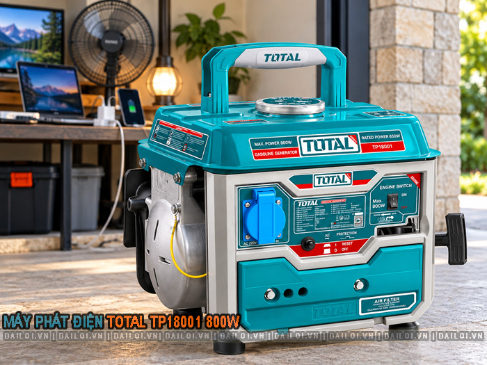 Máy phát điện Total TP18001 800W