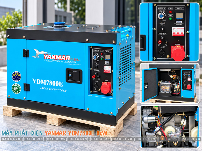 Máy phát điện Diesel Yanmar YDM7800E 6kW