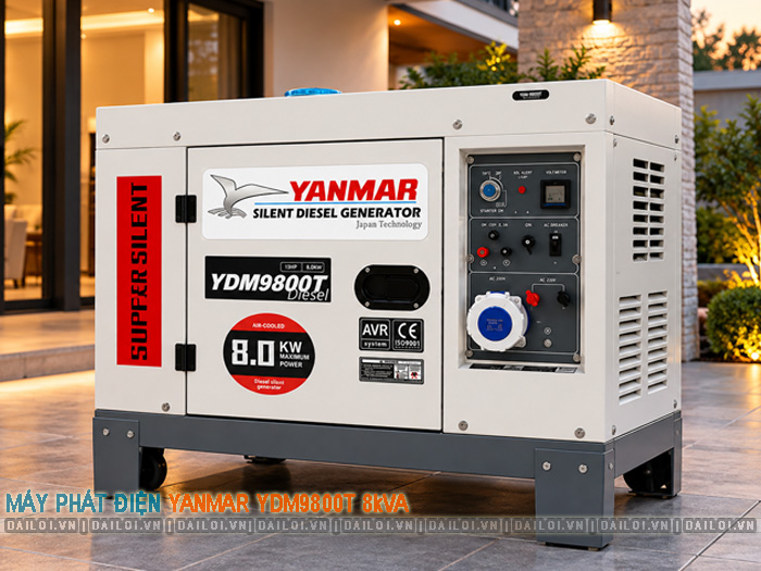 Máy phát điện Diesel Yanmar YDM9800T 8kVA