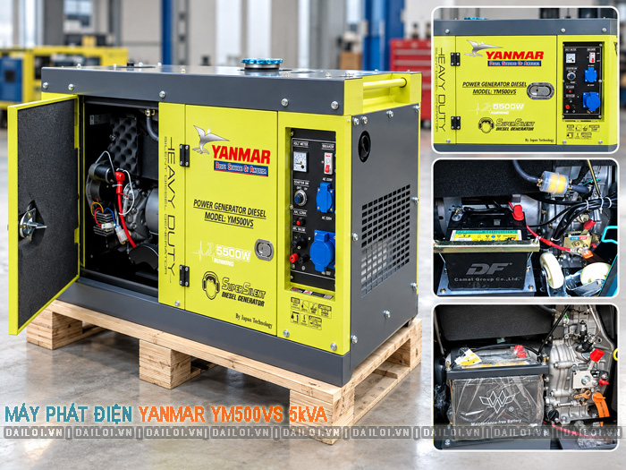 Máy phát điện Diesel Yanmar YM500VS 5kVA