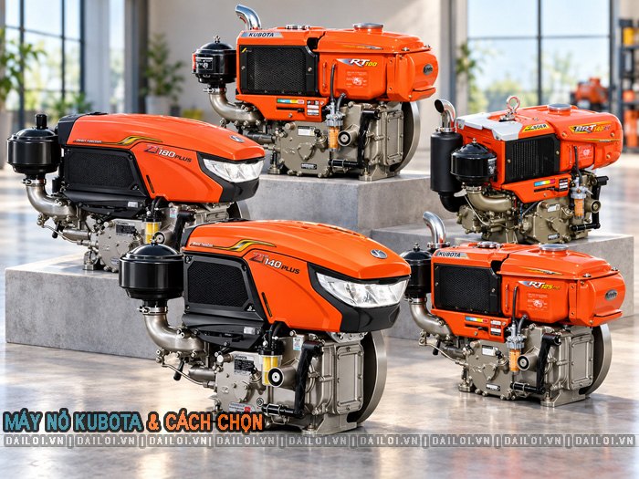 Kinh nghiệm chọn máy nổ Kubota phù hợp yêu cầu nên biết