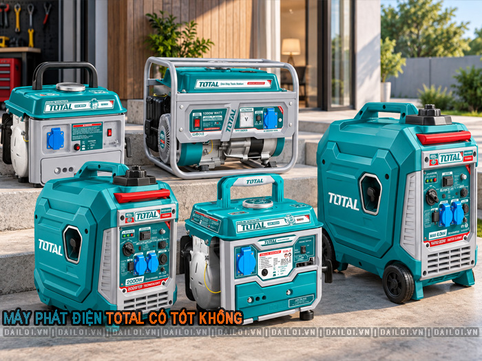 Đánh giá máy phát điện mini Total chạy xăng có tốt không?