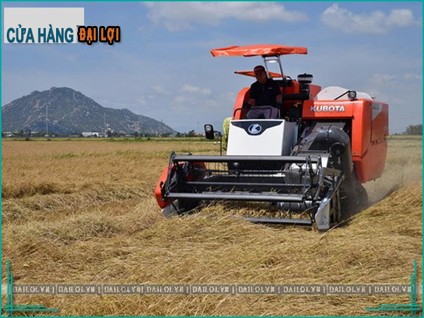 Những chiếc máy gặt đập liên hợp, bạn của nhà nông