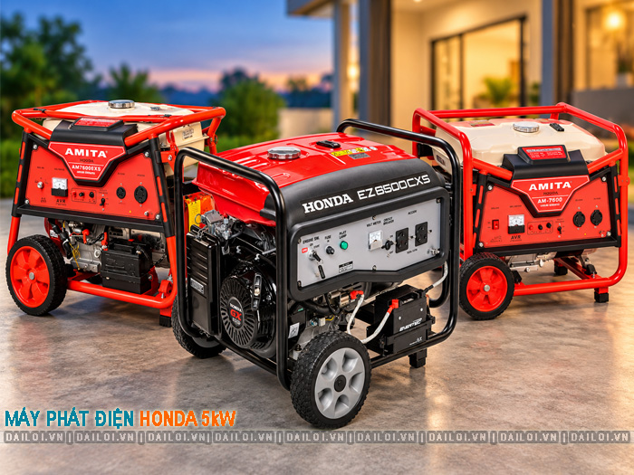 Các mẫu máy phát điện Honda 5kw chạy xăng và giá bán mới