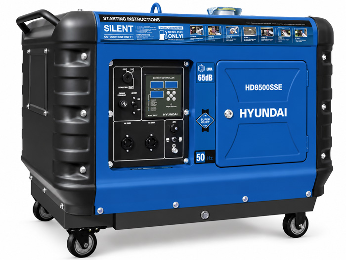 Máy phát điện Hyundai HD8500SSE 4.5kW chống ồn