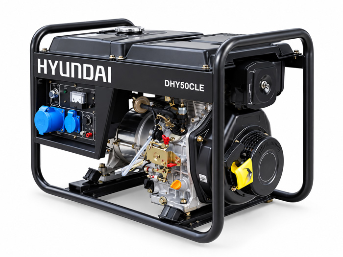 Máy phát điện Hyundai DHY50CLE 4kW chạy dầu