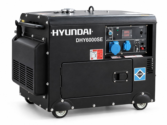 Máy phát điện Hyundai DHY6000SE 5kW chạy dầu