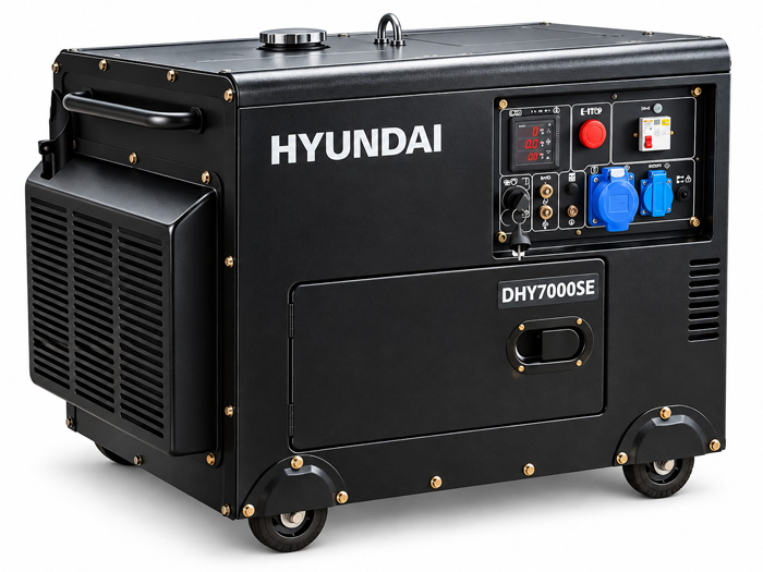 Máy phát điện Hyundai DHY7000SE 6.5kW chạy dầu