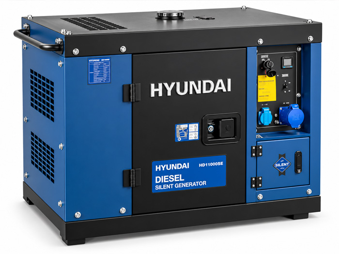 Máy phát điện Hyundai HD11000SE 8kW chạy dầu