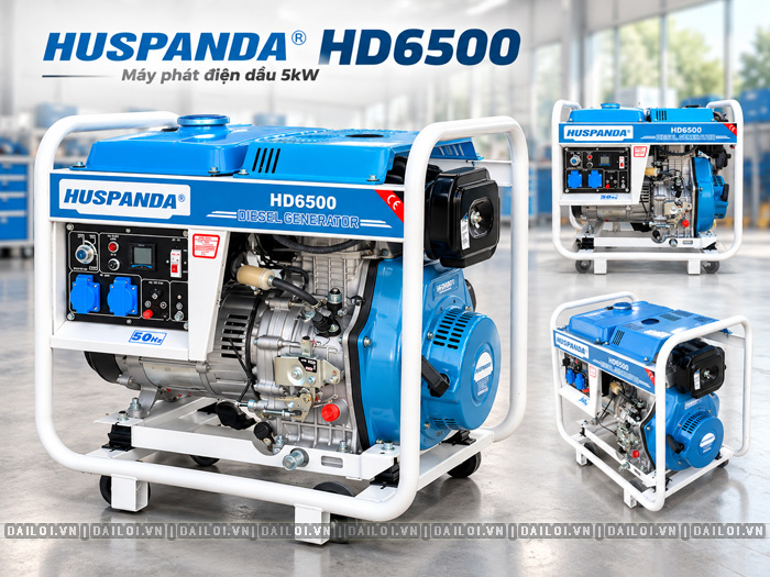 Máy phát điện Huspanda HD6500 5kW