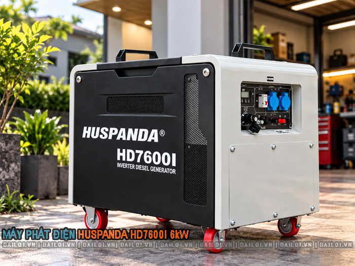 Máy phát điện Huspanda HD7600i 6kW chạy dầu