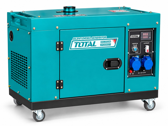 Máy phát điện Total TP265001 6.5kW chạy dầu