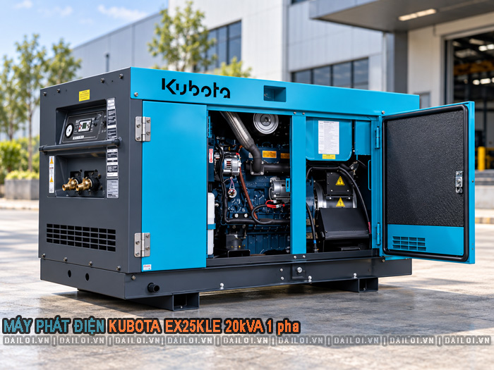 Máy phát điện Kubota EX25KLE 20kVA 1 pha